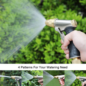 FANHAO nozzle with ergonomic grip reduces hand fatigue while watering