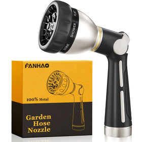 FANHAO garden hose nozzle with metal body for durable backyard use