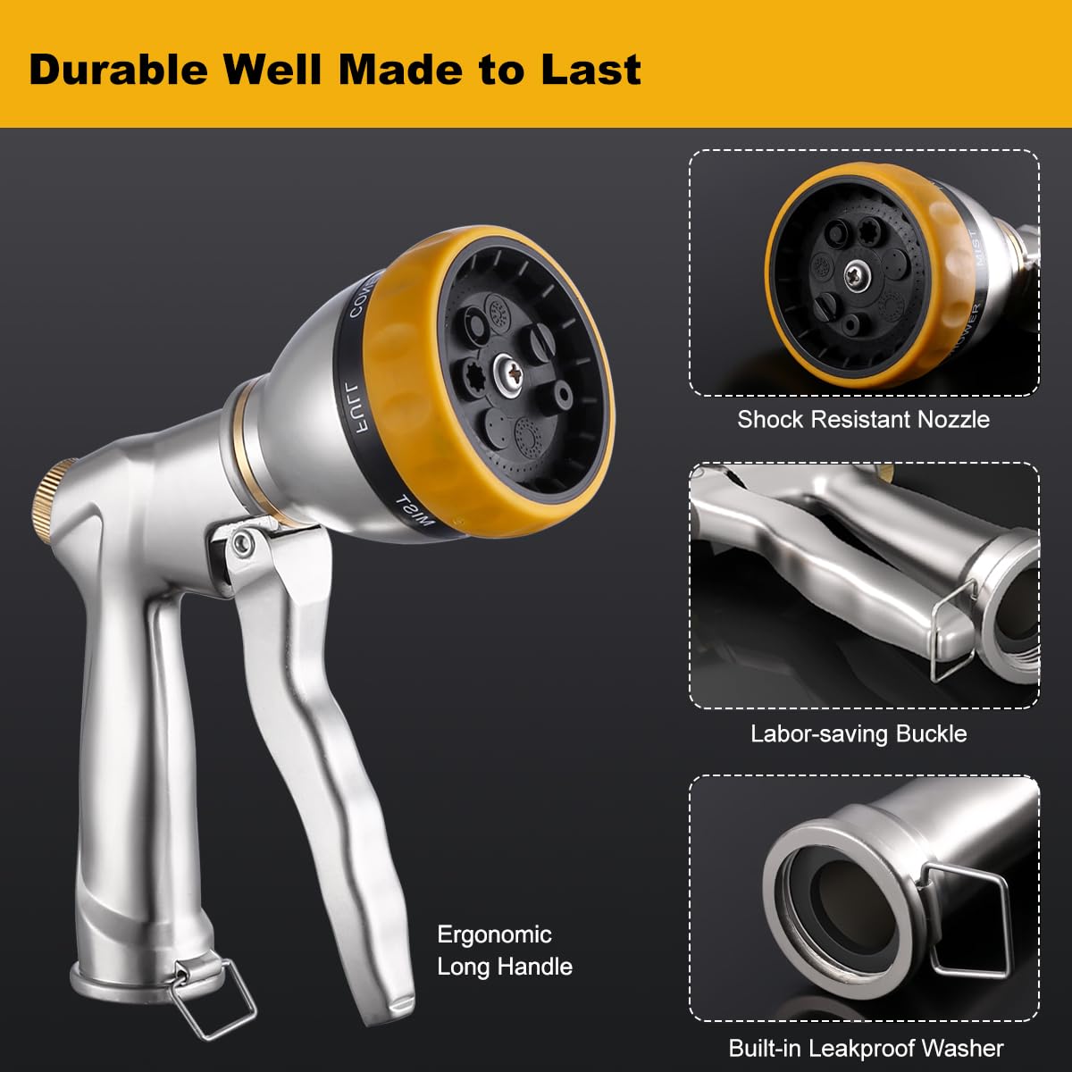 FANHAO nozzle in shower mode for pet washing and gentle rinsing.