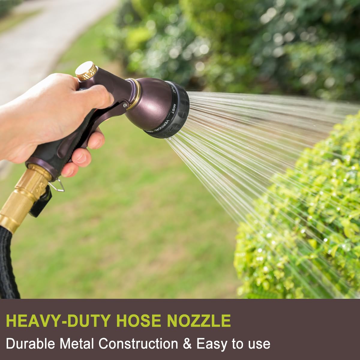 Ergonomic non-slip grip on FANHAO nozzle for comfortable extended use.