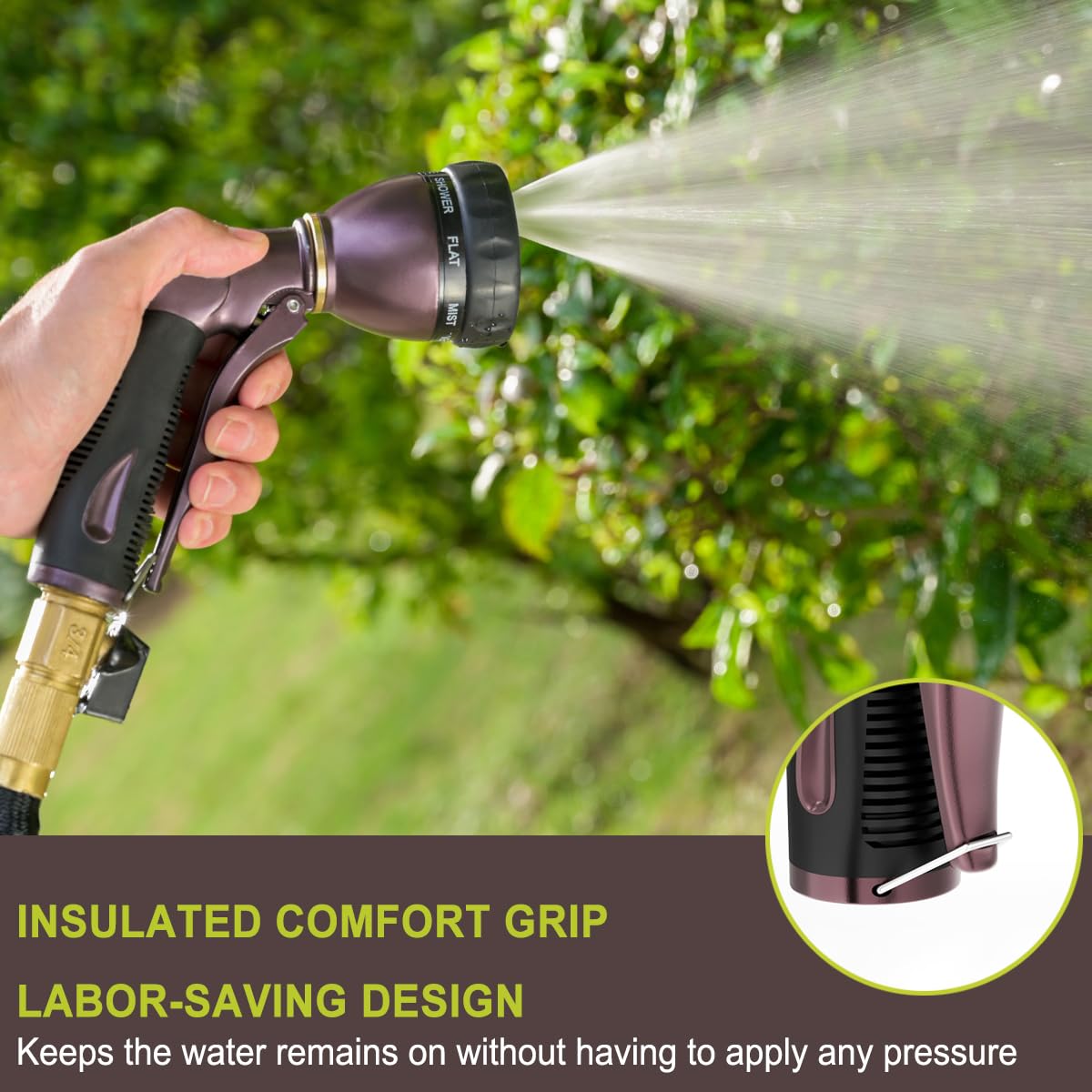 Leak-proof connection on FANHAO nozzle ensures a secure hose fit.