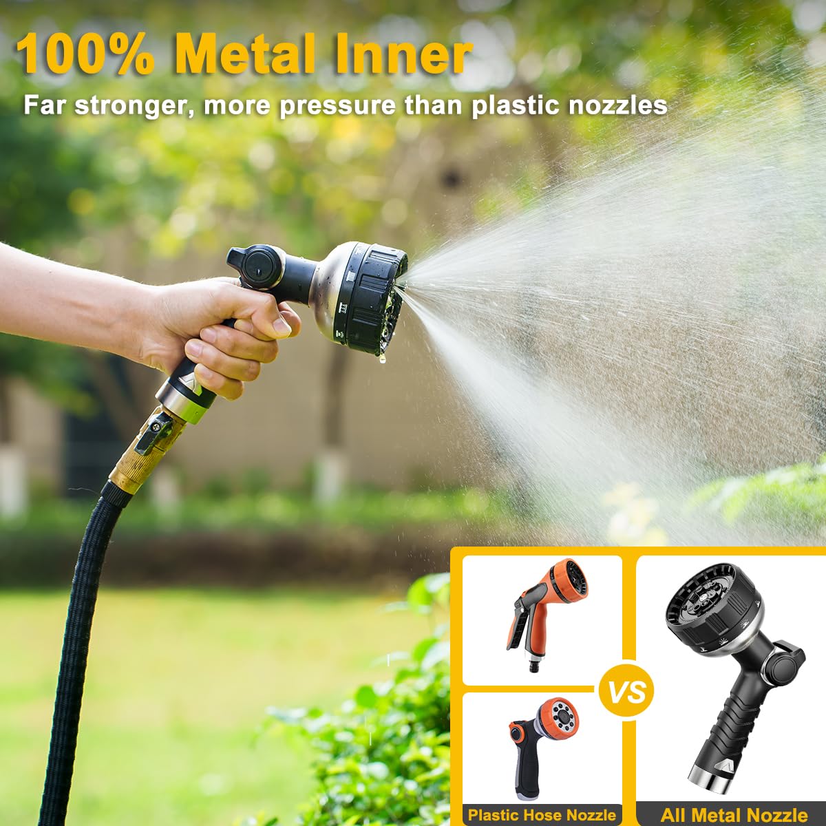 FANHAO fits standard 3/4 inch hoses without adapters