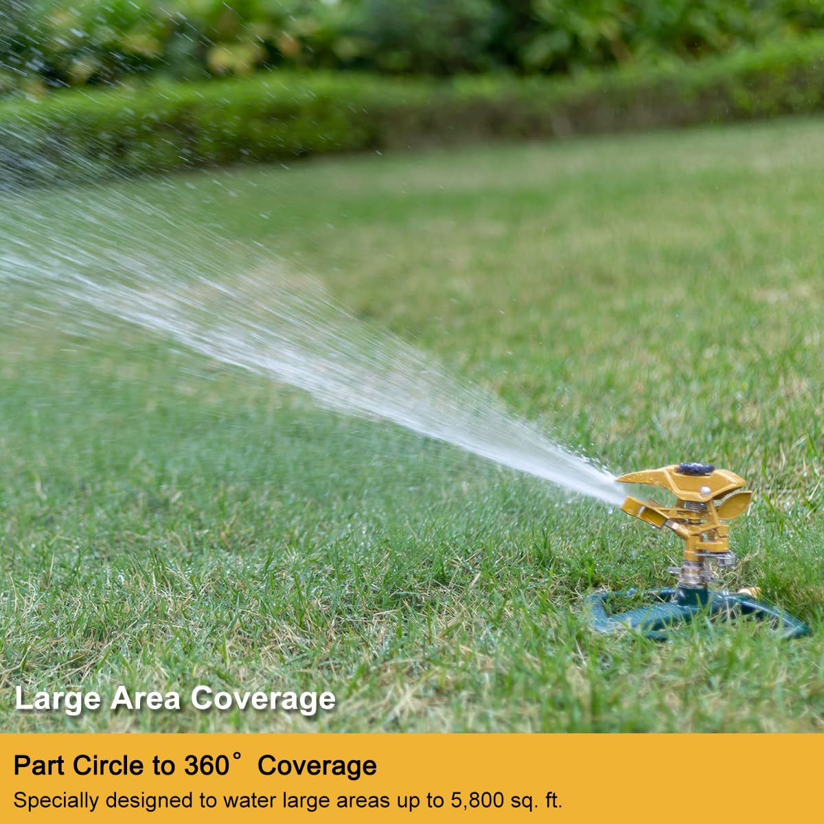 FANHAO versatile application for lawn, garden, deck, and greenhouse irrigation.
