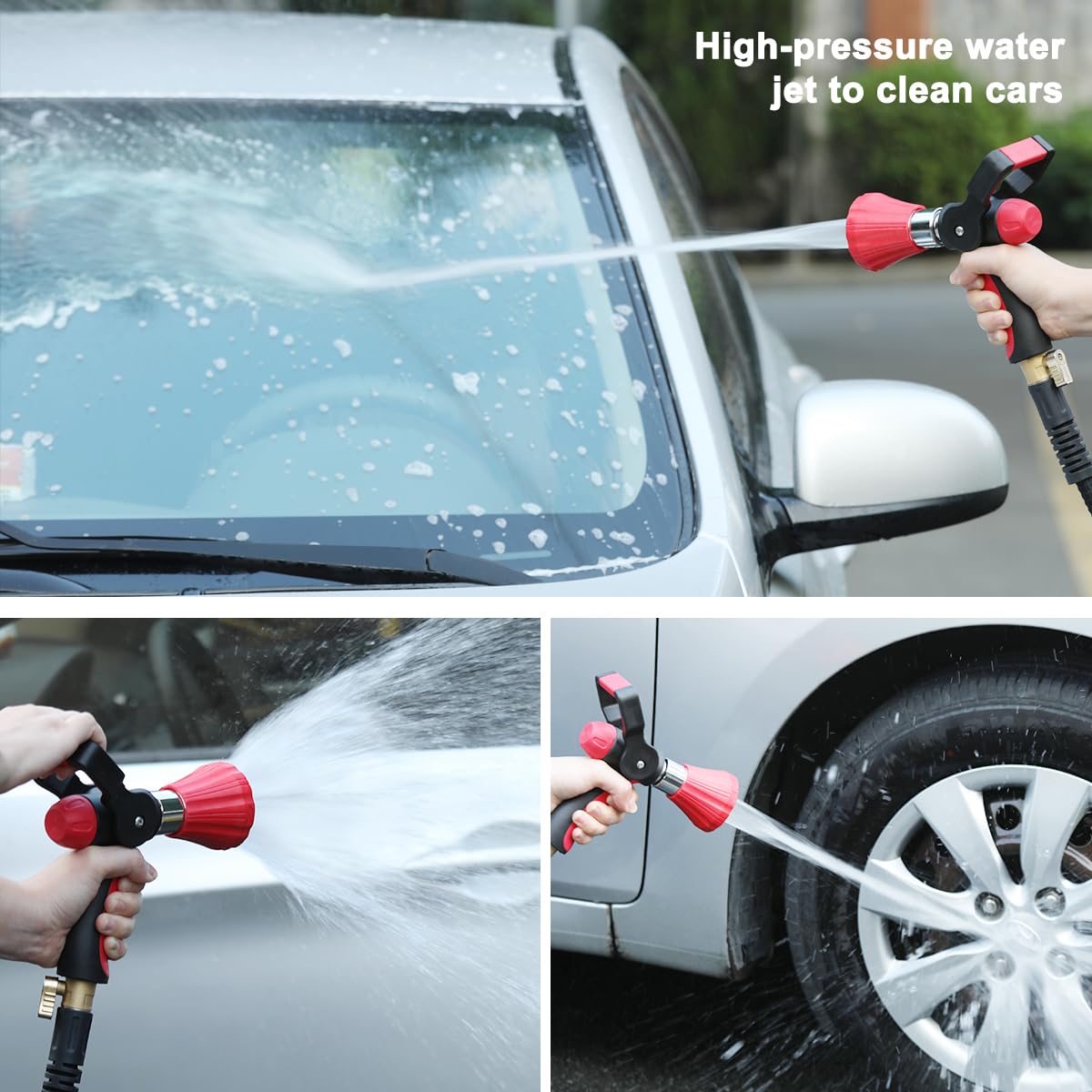 FANHAO high pressure jet stream cleans cars and patios with ease.