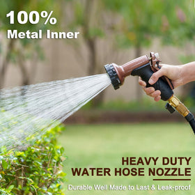 FANHAO metal hose nozzle with rear trigger for effortless one-handed use