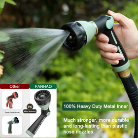 Slip-resistant pistol grip with TPR rubber stays comfortable when wet.
