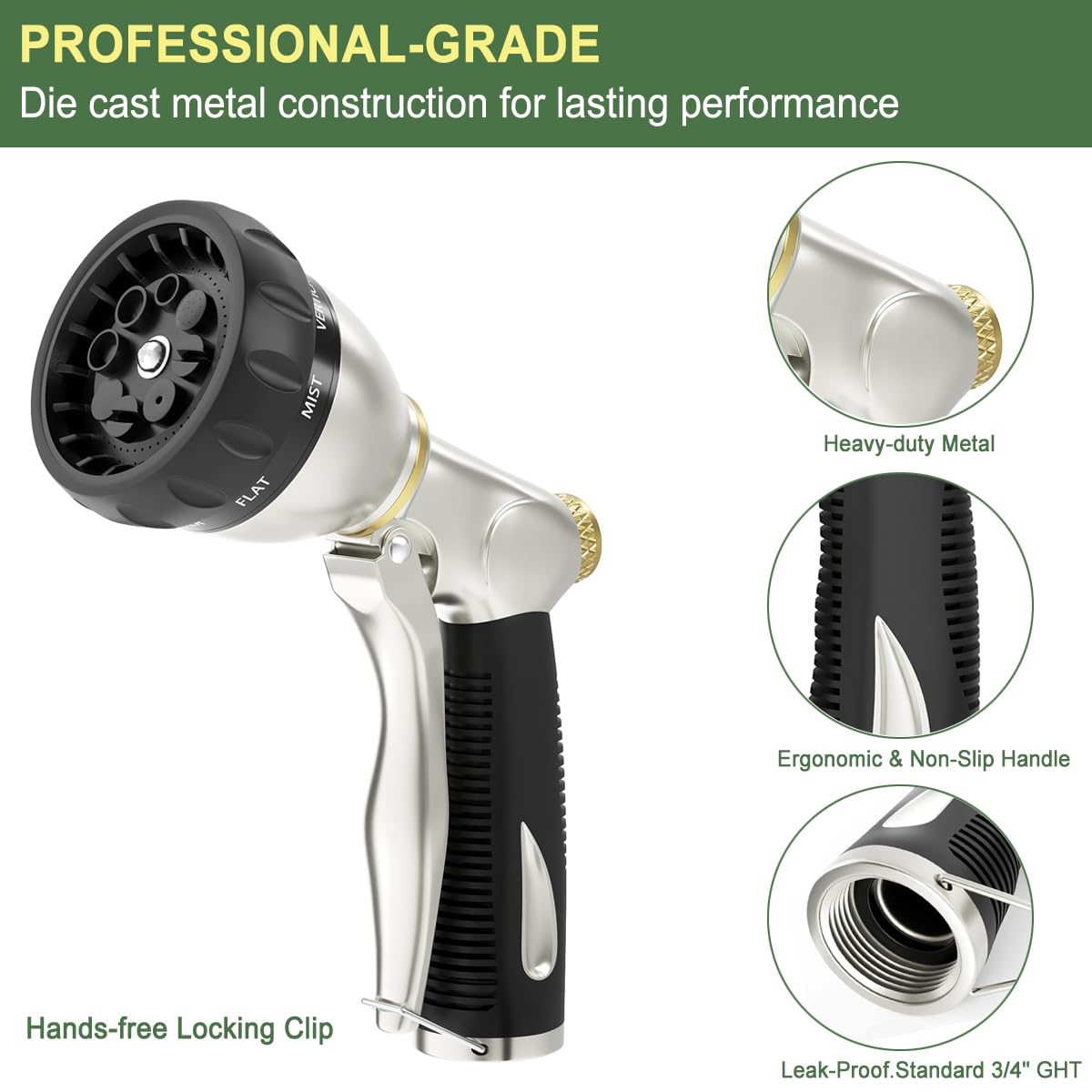 FANHAO soft rubber grip offers comfortable all-day spraying