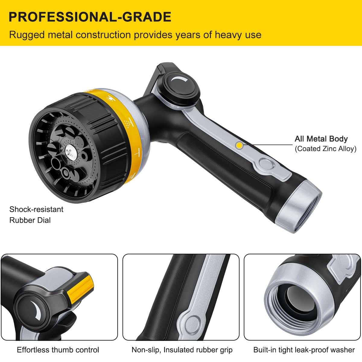 FANHAO soft TPU grip on the nozzle handle for comfortable use.