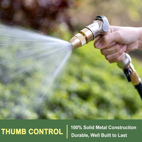 FANHAO thumb-control nozzle enables one-finger flow adjustment for easy watering