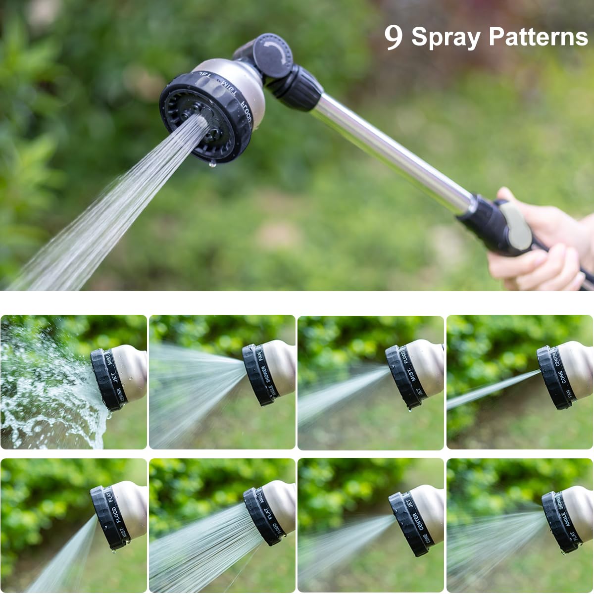 FANHAO nozzle rotates 180 degrees for flexible reach.
