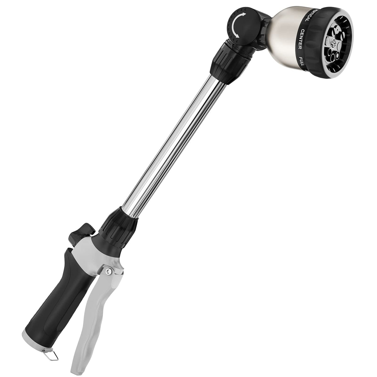 FANHAO watering wand 16-inch heavy-duty metal build for durable outdoor watering.