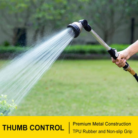 FANHAO wand with thumb control enables effortless water flow.