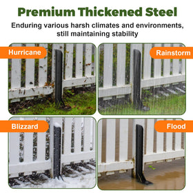 Fanmoss 11-gauge thickened anchor resists wear during ground installation.