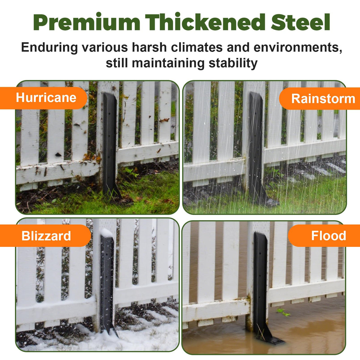 Fanmoss H-shaped pile extender provides sturdy support for upright posts.