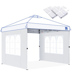Fanpat church-window sidewall with clear panel for bright outdoor spaces and ambiance