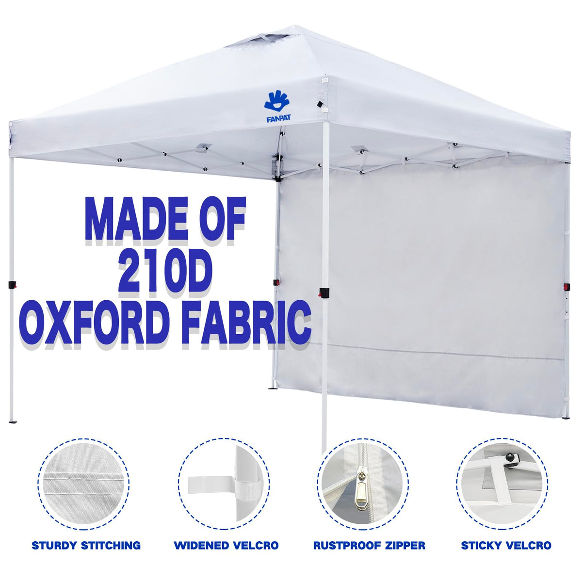 Fanpat blue three-pack sidewalls offer full enclosure options