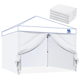 Fanpat sidewalls with doors open showing easy access for outdoor events