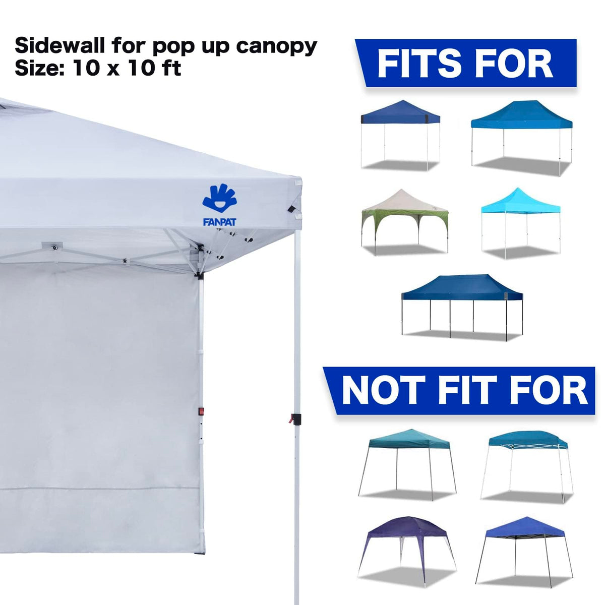Fanpat easy-install with Velcro straps for fast setup