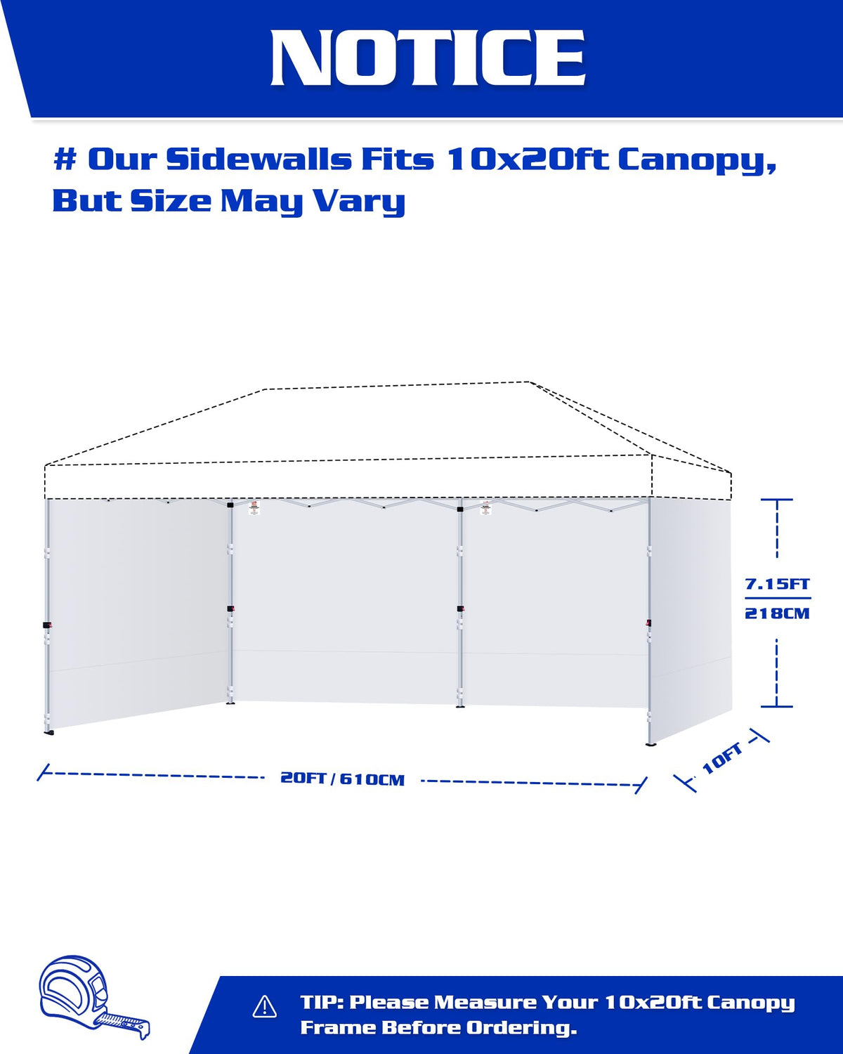 Fanpat sidewalls fabric demonstrating waterproof and tear-resistant material