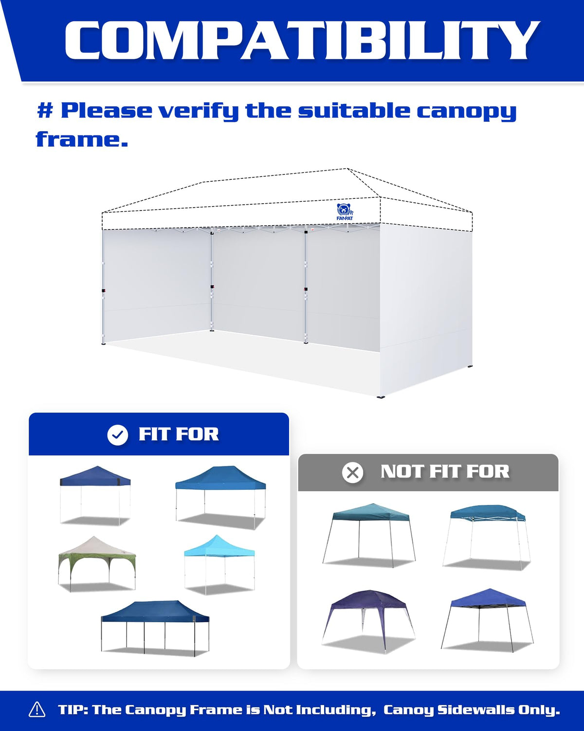 Fanpat white sidewalls at an event creating a clean, modern backdrop