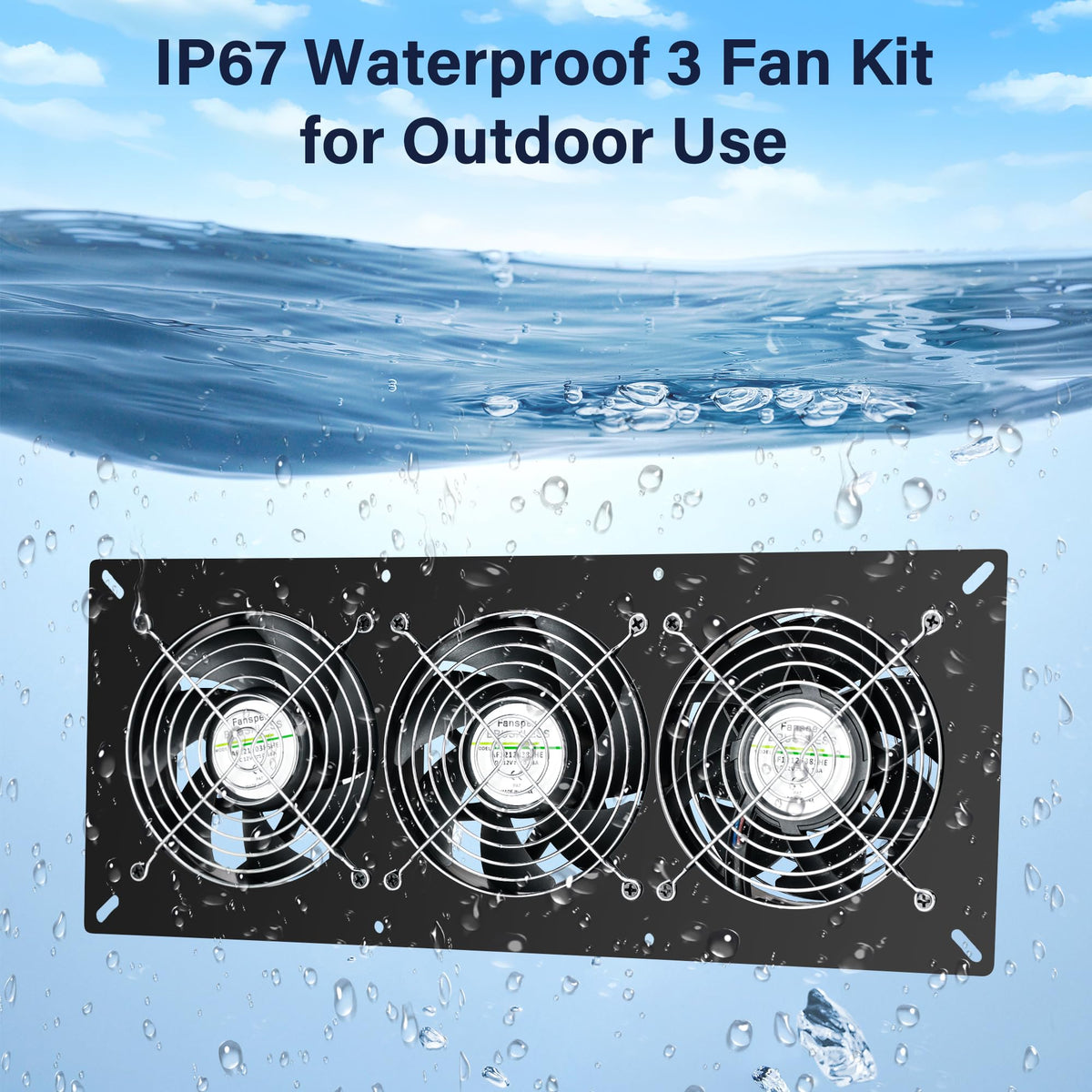 Fanspex Solar 3 Fan Kit coop-exhaust and intake options.