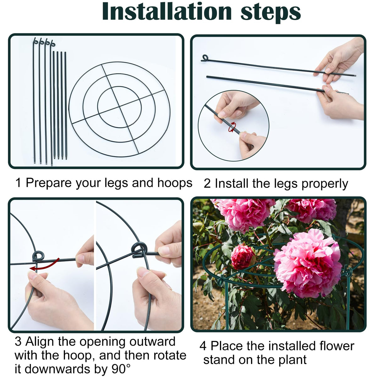 Fantang 3Set grid top supports flowers, keeping stems elegant.