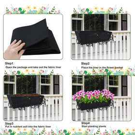 Fantang bird-nesting prevention liner reduces nesting in outdoor planters.