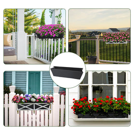 Fantang easy-install window box liner makes planting simple and tidy.