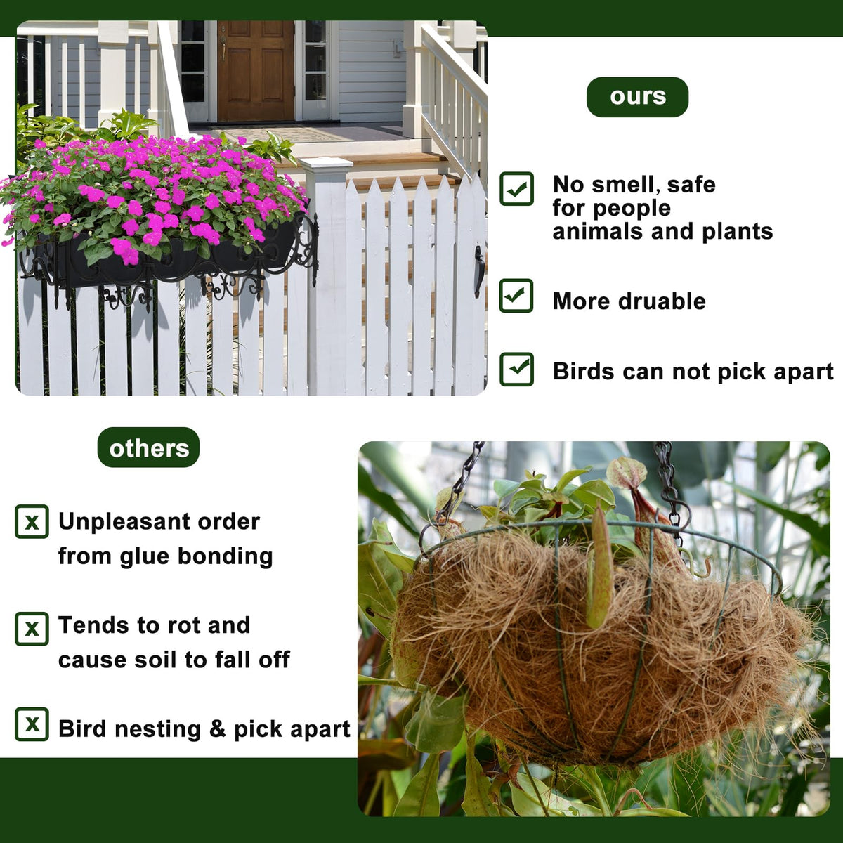 Fantang easy to unfold and install window box liner in seconds.