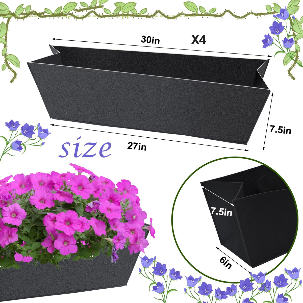 Fantang felt planter liner close-up shows thick non-woven material supporting roots.