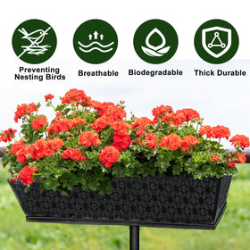Fantang rectangle planter liner supports deep root growth for healthy plants.