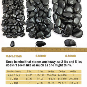 Natural non-dyed stones with smooth finish for indoor planters