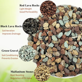 FANTIAN 10 lb bag supports light mulch and decorative topping.