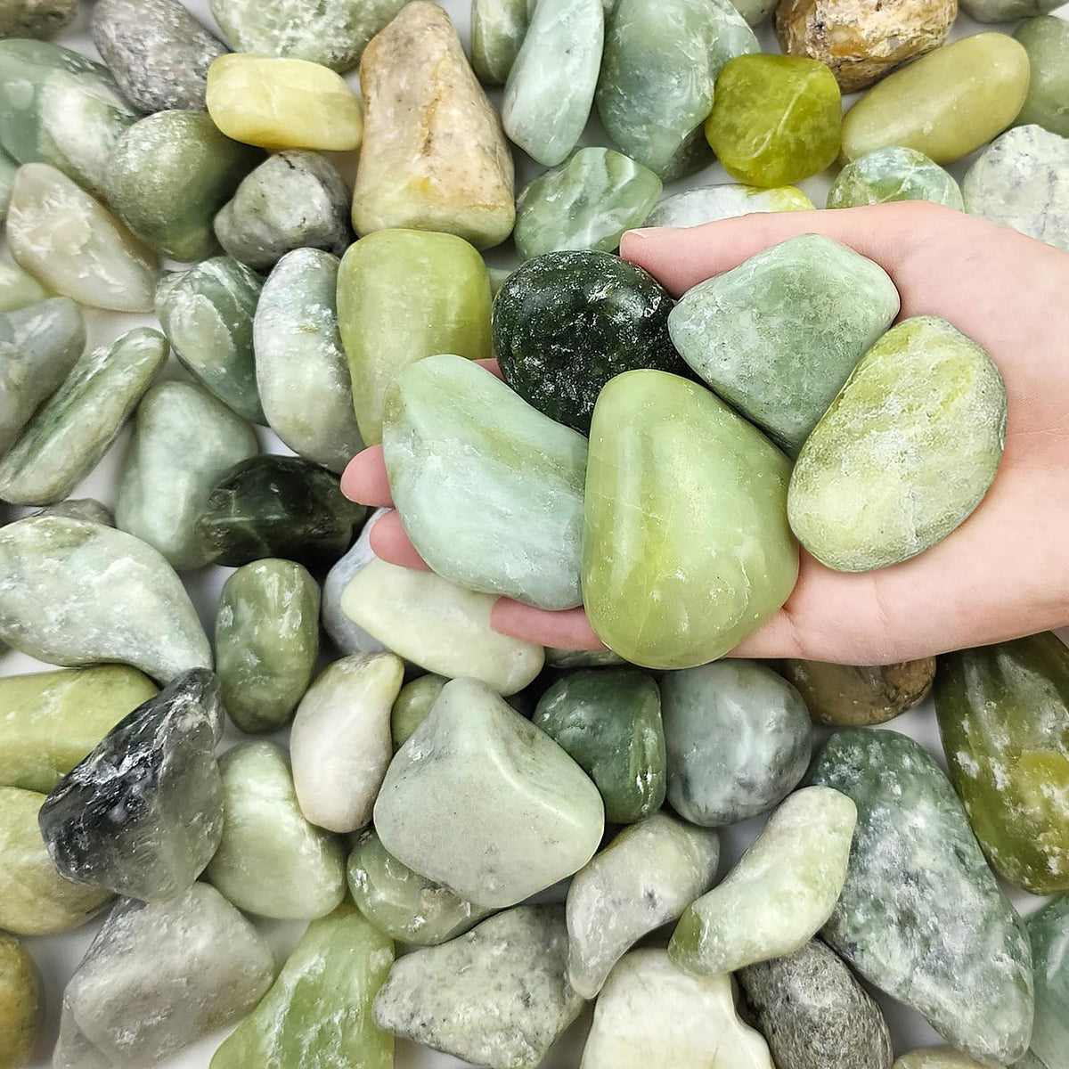 FANTIAN Jade rocks closeup for premium decorative touches in pots