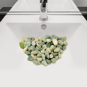 FANTIAN Green River rocks in garden landscaping for walkways.