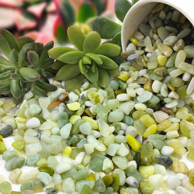 FANTIAN Jade Pebbles decorative accents for DIY crafts and small indoor landscapes