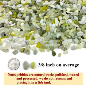 Close-up of FANTIAN jade rocks texture for natural shine in arrangements