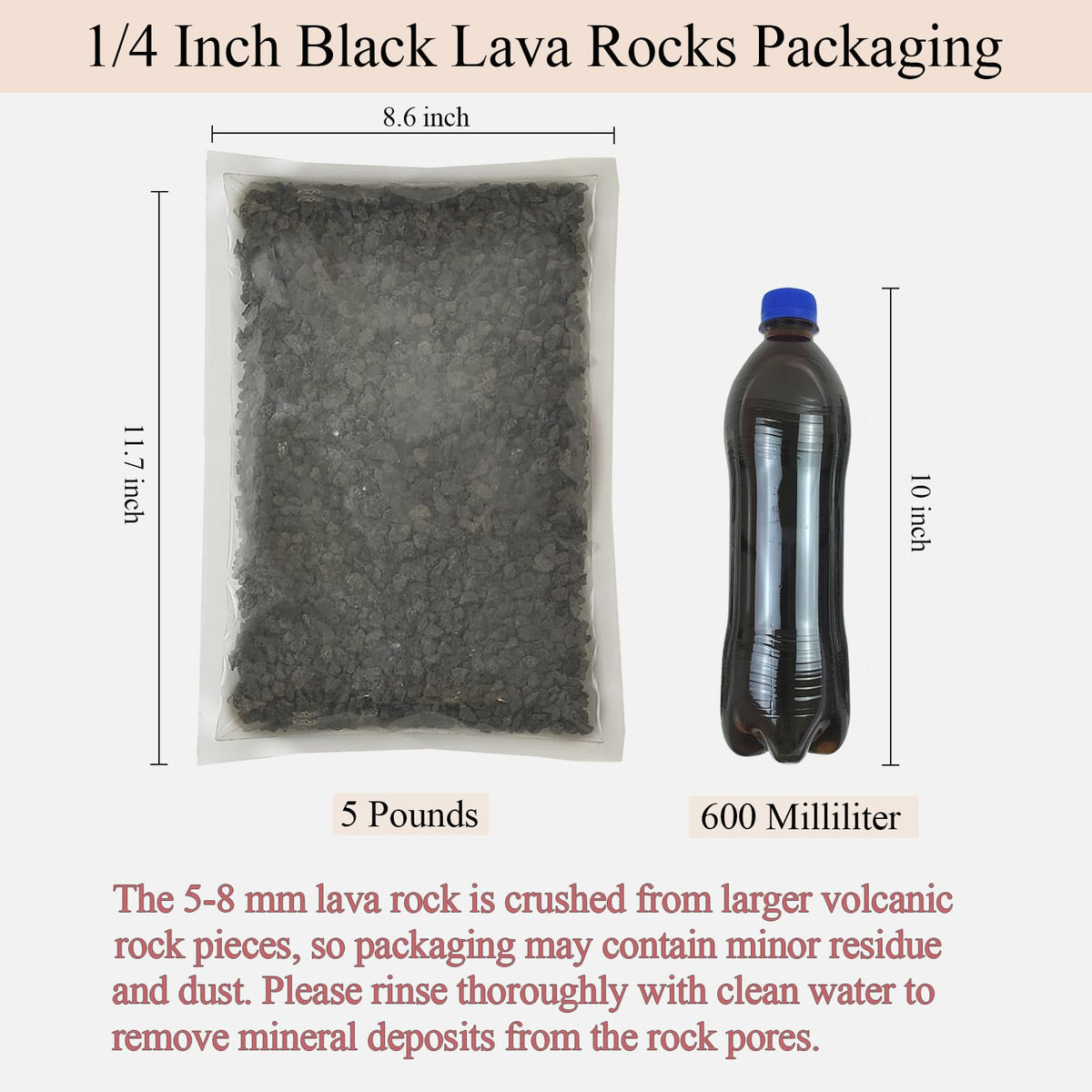 FANTIAN 5-8mm crushed volcanic rock enhances soil drainage and moisture retention