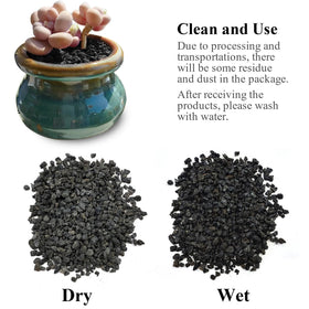 FANTIAN lava rocks easy rinse before use for cleaner setup.