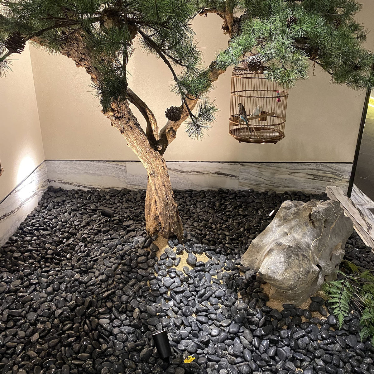Sturdy 1-2 inch rocks create stable candle displays and centerpieces