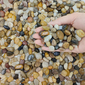 FANTIAN polished pebbles for terrariums and bowls add organic contrast