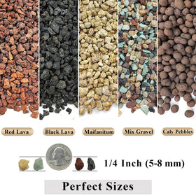 FANTIAN pumice gravel 1/4 inch provides aeration for plant roots.