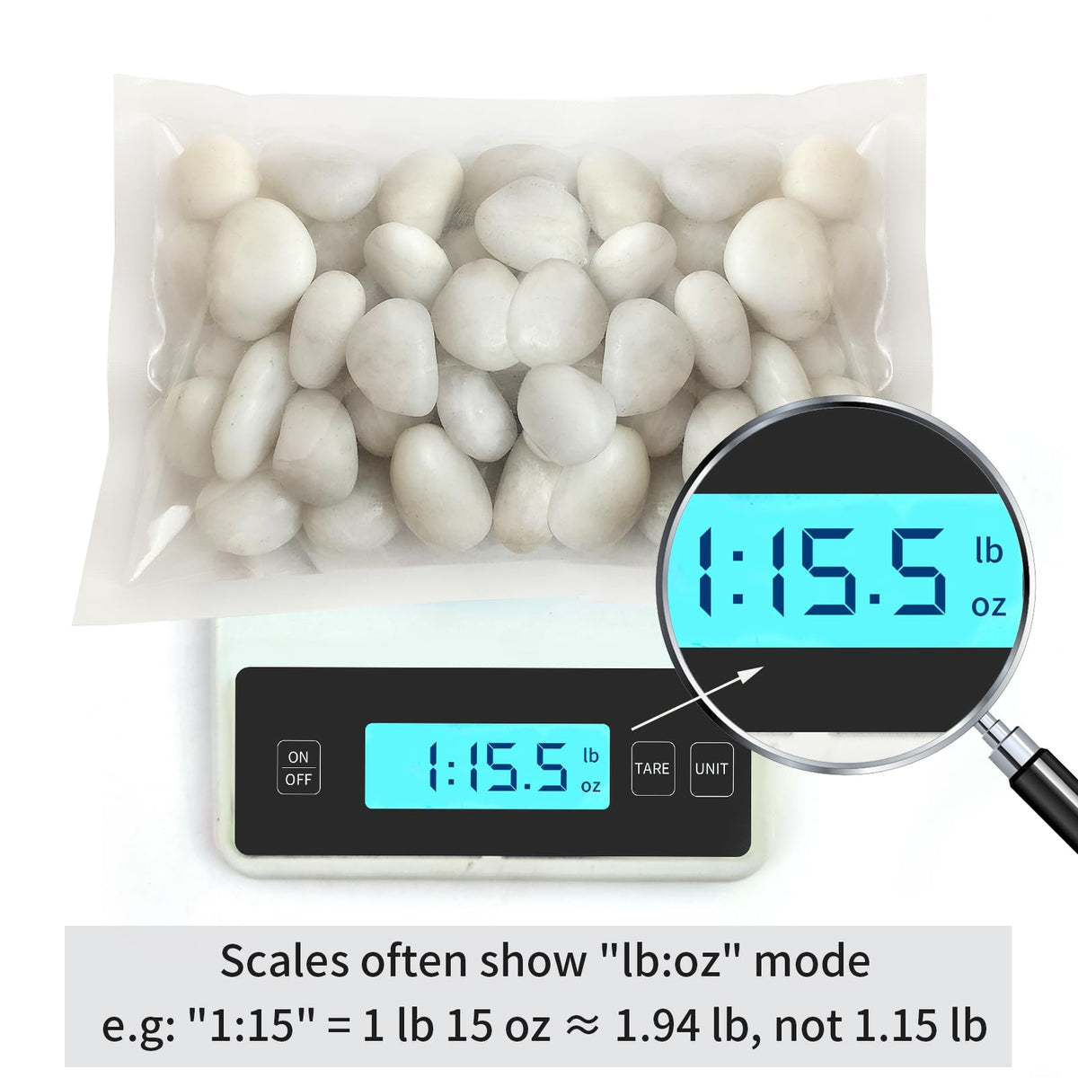 FANTIAN white pebbles ideal for succulents with balanced moisture.