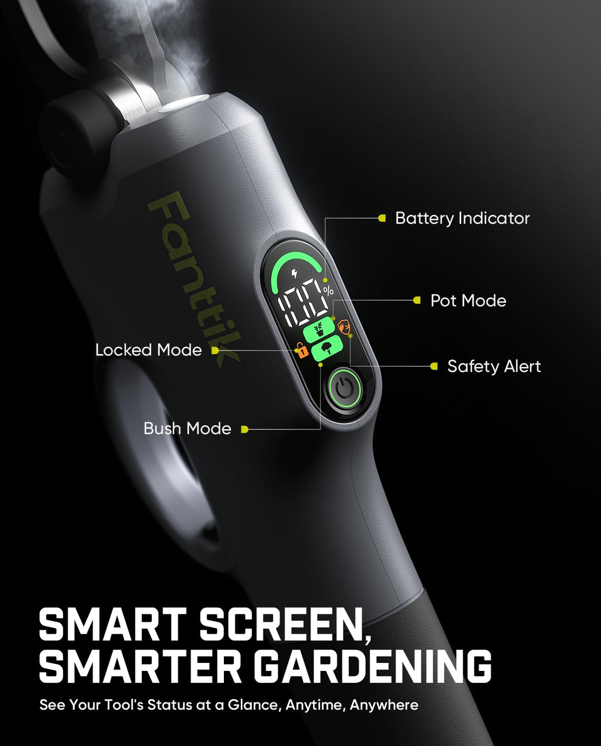 Fanttik Y10 Pro four-level safety system enhances pruning confidence.