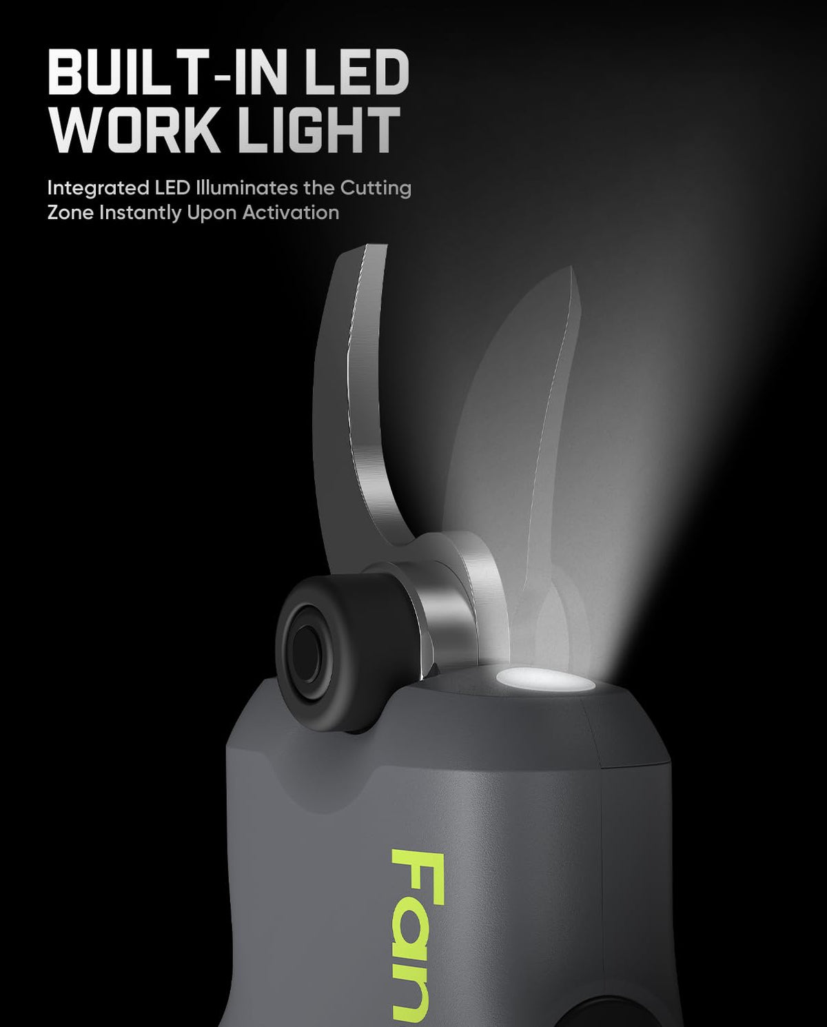 Fanttik Y10 Pro weighs 1.96 lbs to reduce fatigue during pruning.