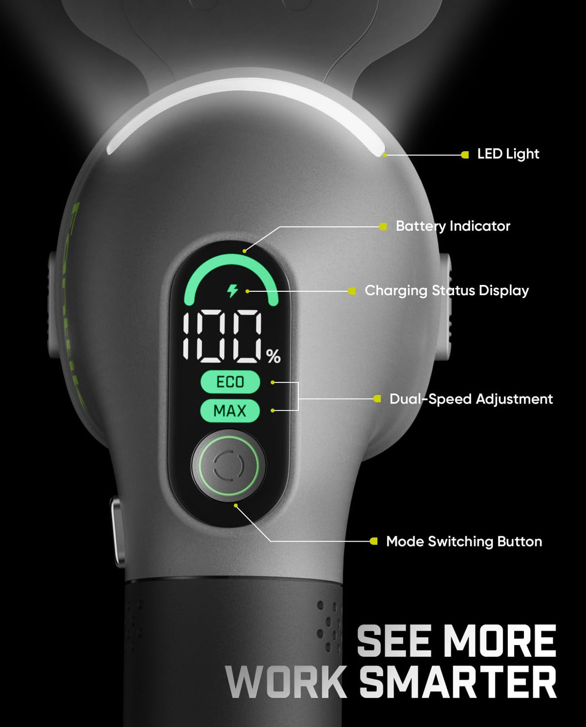 Fanttik Z10 Pro Type-C fast charge reduces downtime during yard work.