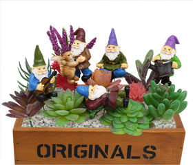 FANWNKI gnomes lying to gaze at sky for calm backyard charm
