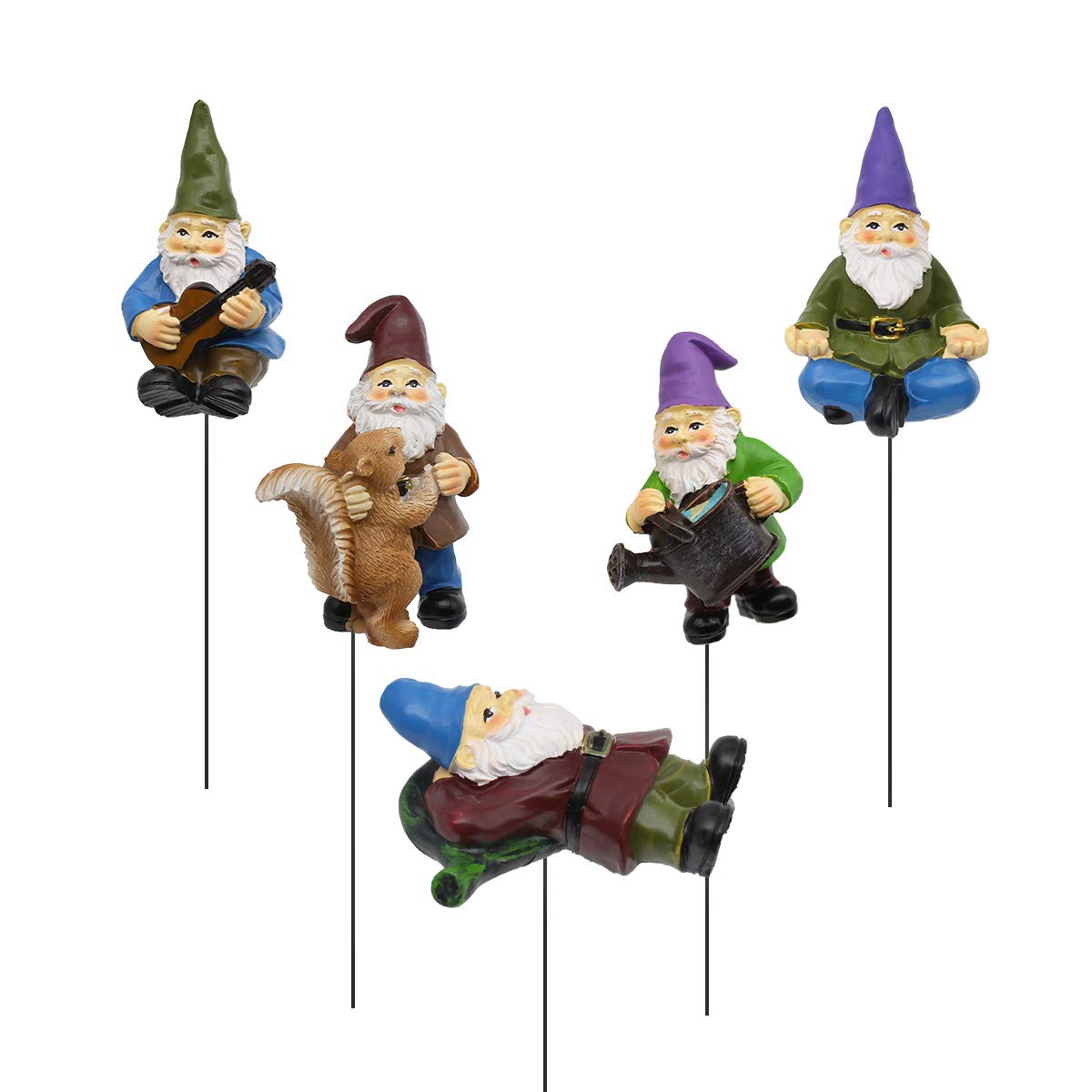 FANWNKI garden gnome playing guitar adds whimsy to outdoor spaces