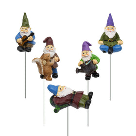 FANWNKI garden gnome playing guitar adds whimsy to outdoor spaces