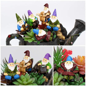 FANWNKI gnome watering flowers boosts curb appeal of gardens